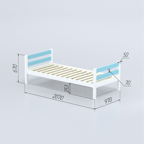 Односпальная кровать детская Савушка Савушка-01 90x200