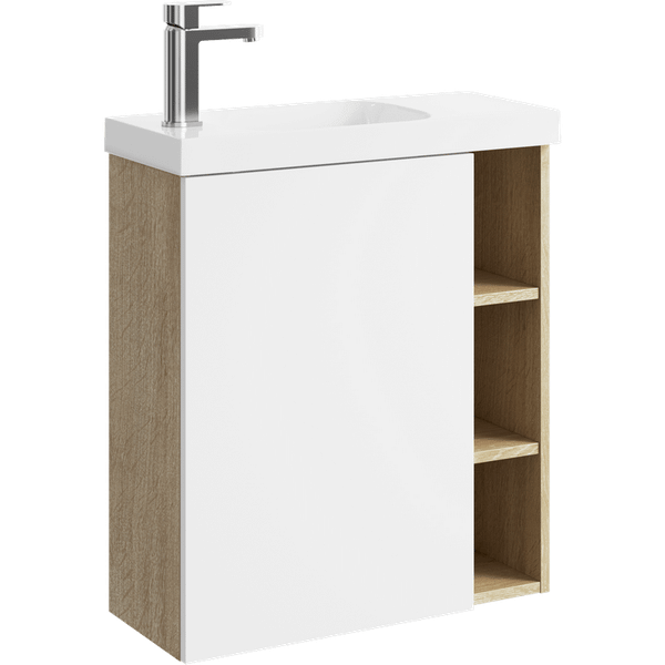 Тумба под умывальник Aqwella Alba ALB0106LDD + ALB0706WM - фото