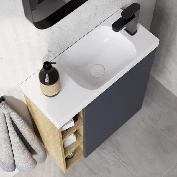 Тумба под умывальник Aqwella Alba ALB0106RLS + ALB0706GRМ