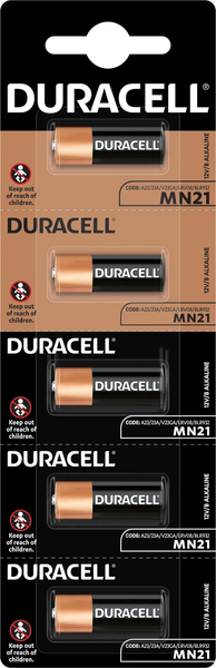 Комплект батареек Duracell A23 MN21 Alkaline 12V - фото