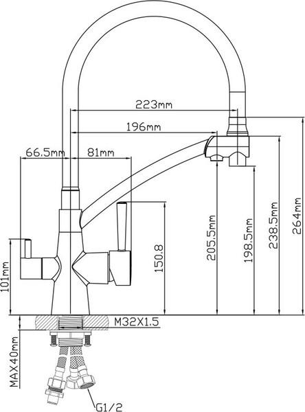 Смеситель AV Engineering AVLUX4-A49GLW