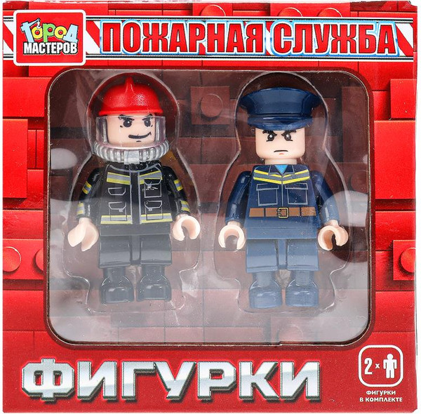 Элемент конструктора Город мастеров Фигурки пожарные / 18035-KK - фото
