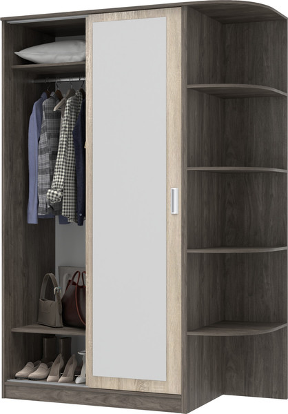 Шкаф-купе Кортекс-мебель Лагуна ШК04-01