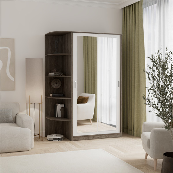 Шкаф-купе Кортекс-мебель Лагуна ШК04-02