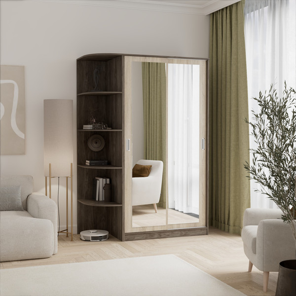 Шкаф-купе Кортекс-мебель Лагуна ШК04-02