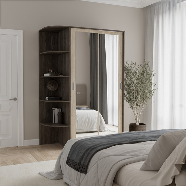 Шкаф-купе Кортекс-мебель Лагуна ШК04-02