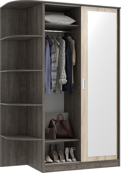 Шкаф-купе Кортекс-мебель Лагуна ШК04-02