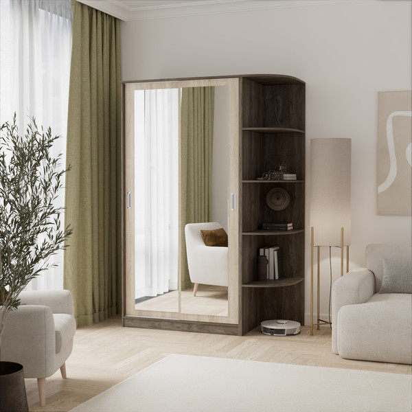 Шкаф-купе Кортекс-мебель Лагуна ШК04-02