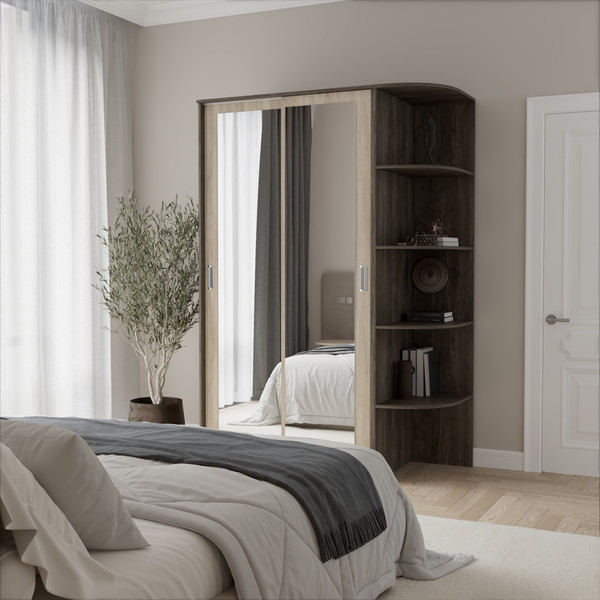 Шкаф-купе Кортекс-мебель Лагуна ШК04-02