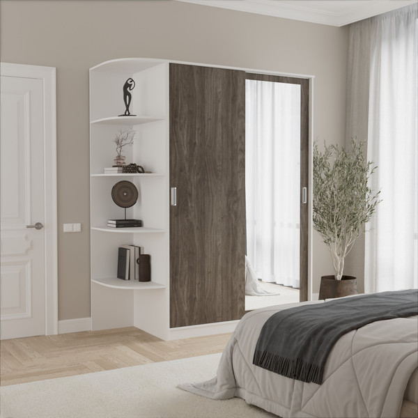 Шкаф-купе Кортекс-мебель Лагуна ШК05-01