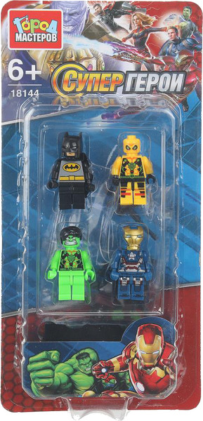 Элемент конструктора Город мастеров Фигурки супергерои / 18144-ZH - фото