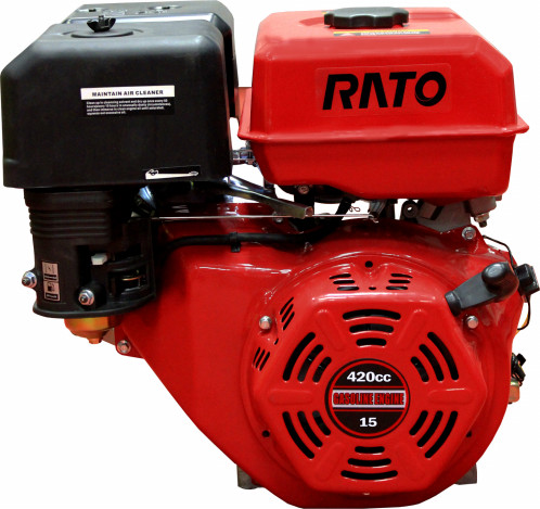 Двигатель бензиновый Rato 18А вал 25мм 15 л.с / R420Е - фото