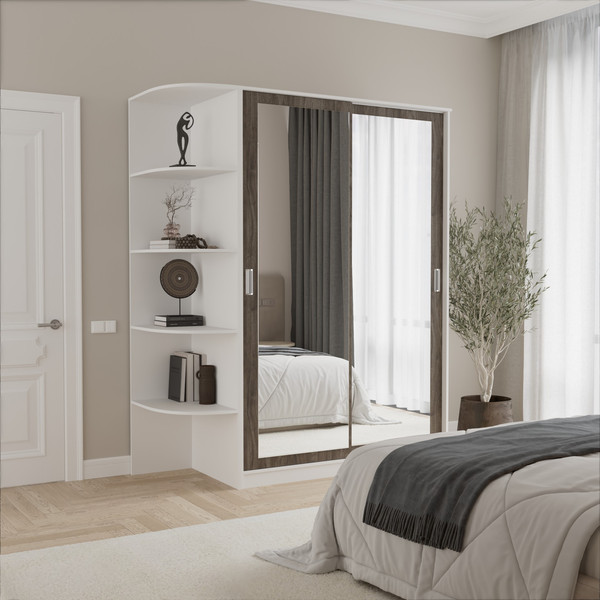 Шкаф-купе Кортекс-мебель Лагуна ШК05-02