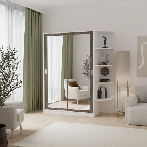 Шкаф-купе Кортекс-мебель Лагуна ШК05-02