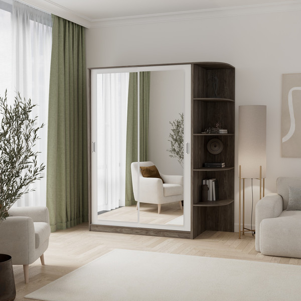 Шкаф-купе Кортекс-мебель Лагуна ШК05-02