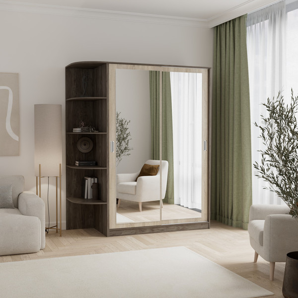 Шкаф-купе Кортекс-мебель Лагуна ШК05-02