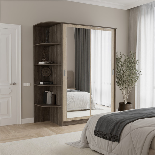 Шкаф-купе Кортекс-мебель Лагуна ШК05-02