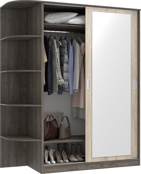 Шкаф-купе Кортекс-мебель Лагуна ШК05-02