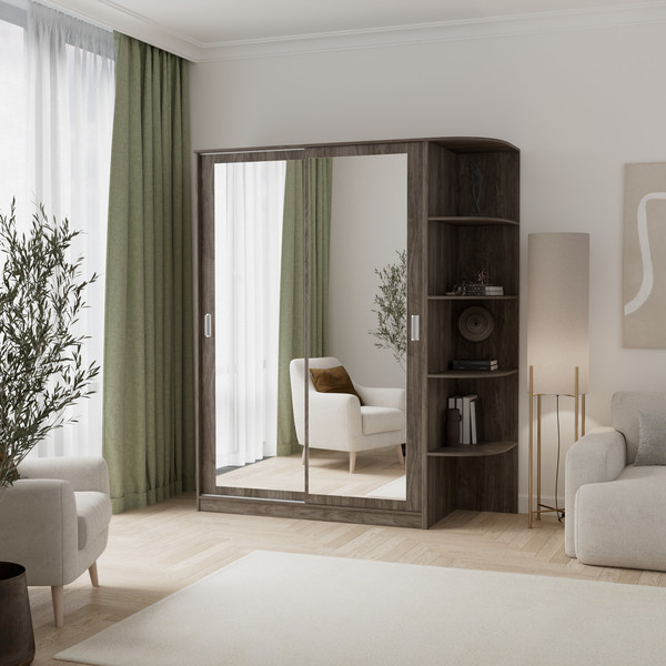 Шкаф-купе Кортекс-мебель Лагуна ШК05-02