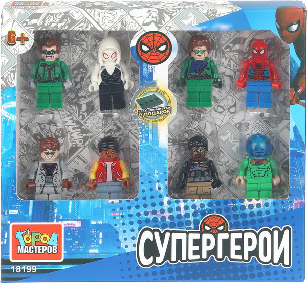 Элемент конструктора Город мастеров Фигурки супергерои / 18199-CY - фото