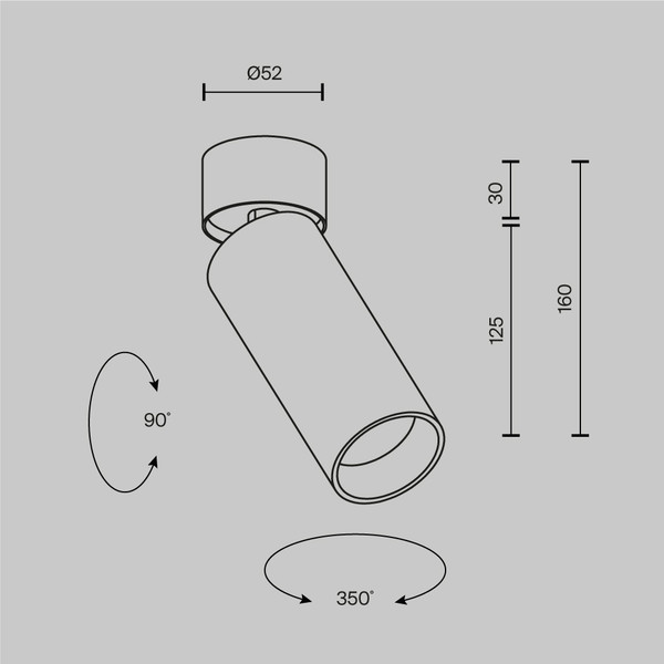 Спот Maytoni Focus Led C055CL-L12W4K-SS-W