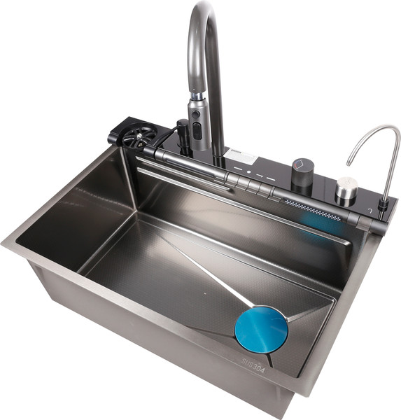 Мойка кухонная со смесителем Saniteco LD0192