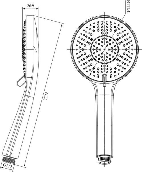 Лейка ручного душа LEMARK LM8154C