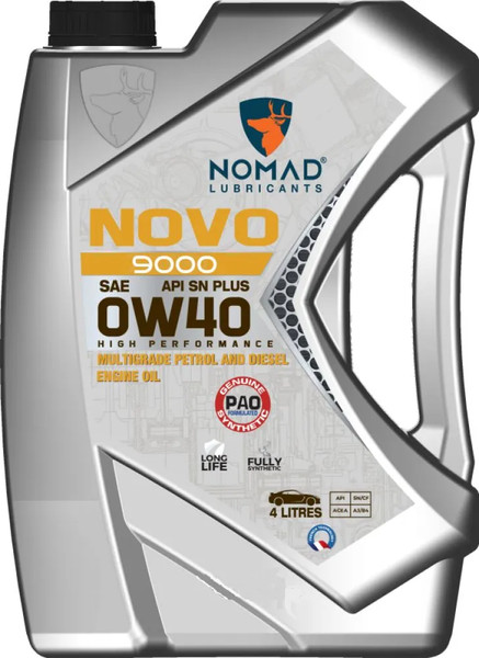 Моторное масло NOMAD Novo 9000 0W-40 API SN PLUS ACEA A3/B4 / 32377 - фото