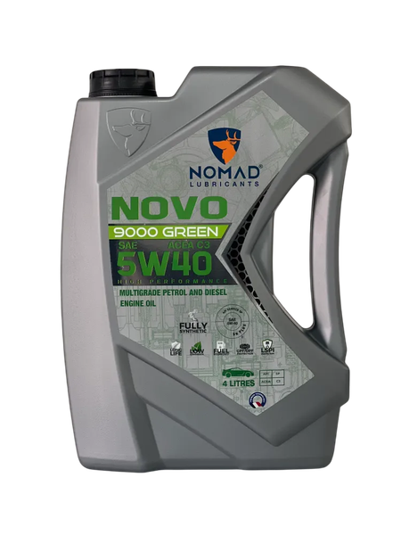 Моторное масло NOMAD Novo 9000 Green 5W-40 ACEA C2/C3 / 32395 - фото