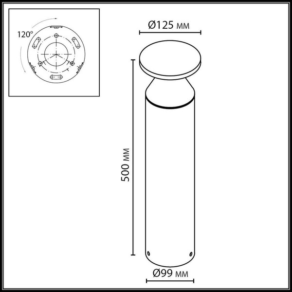 Светильник уличный Odeon Light Coil 7119/12GL