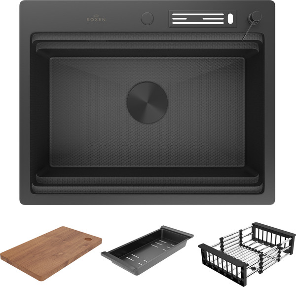 Мойка кухонная Roxen Stage 560250-60-BS - фото