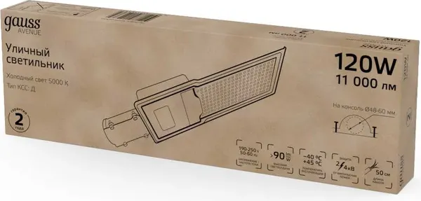 Светильник уличный Gauss 629536320