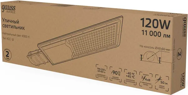 Светильник уличный Gauss Avenue 629534220