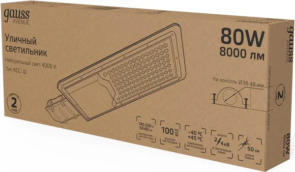 Светильник уличный Gauss Avenue 629534280