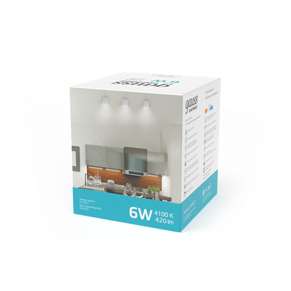 Точечный светильник Gauss Overhead HD022