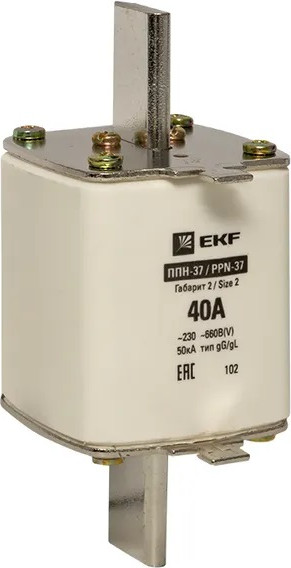 Предохранитель плавкий EKF ППН-37 / fus-37/400/40 - фото