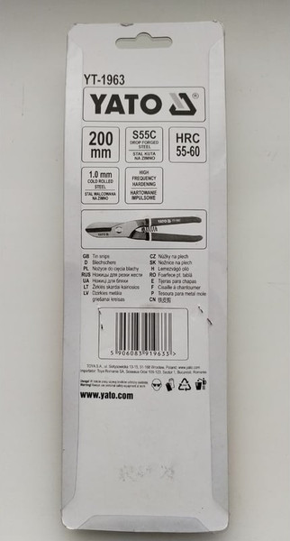 Ножницы по металлу Yato YT-1963