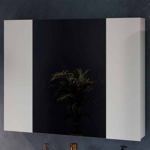 Шкаф с зеркалом для ванной Belux Неаполь ВШ 100