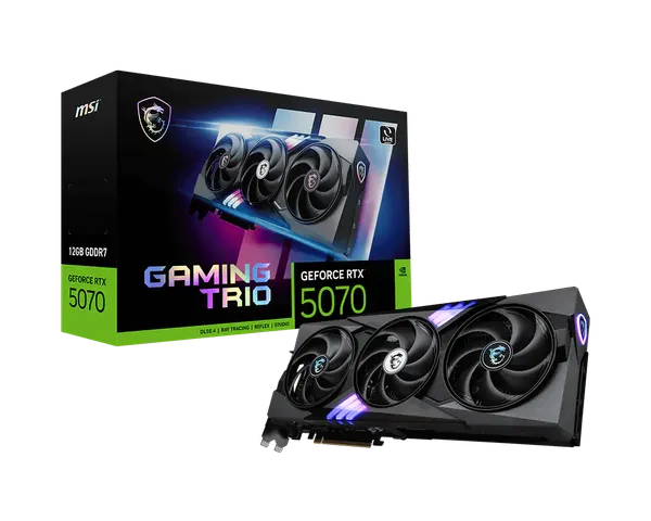 Видеокарта MSI RTX 5070 12G Gaming Trio