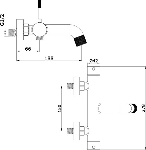 Смеситель Vieir V403531N