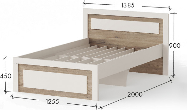 Полуторная кровать Артём-Мебель СН 120.03-1200 