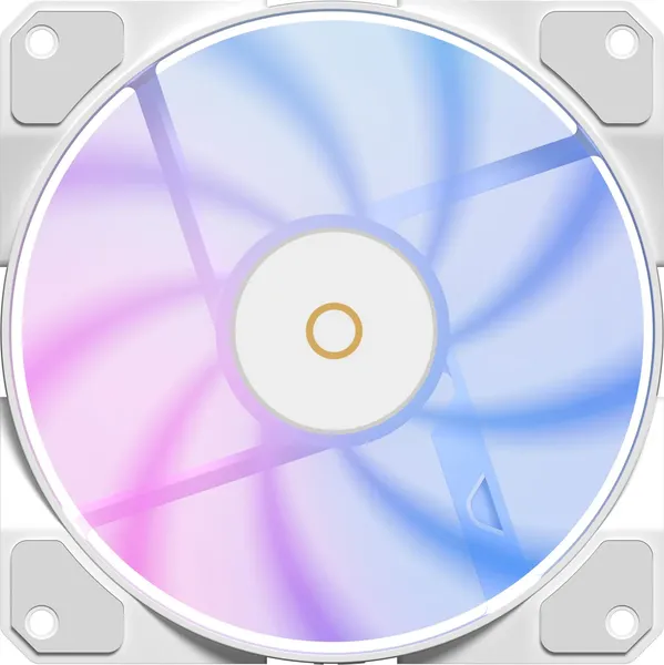 Вентилятор для корпуса Ocypus Beta F12 WH ARGB Reverse Blade White (Beta-F12-WH1AM01X-GL) - фото