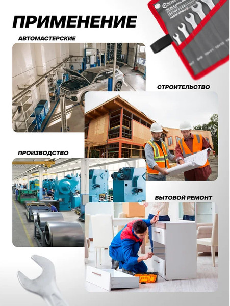 Набор ключей ForceKraft FK-5062P