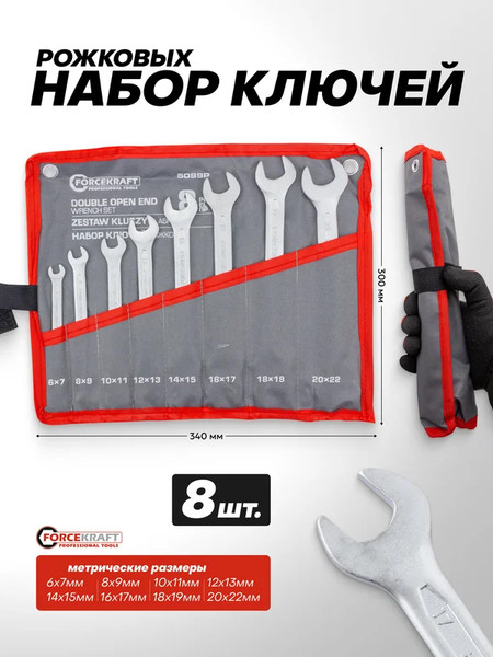 Набор ключей ForceKraft FK-5089P