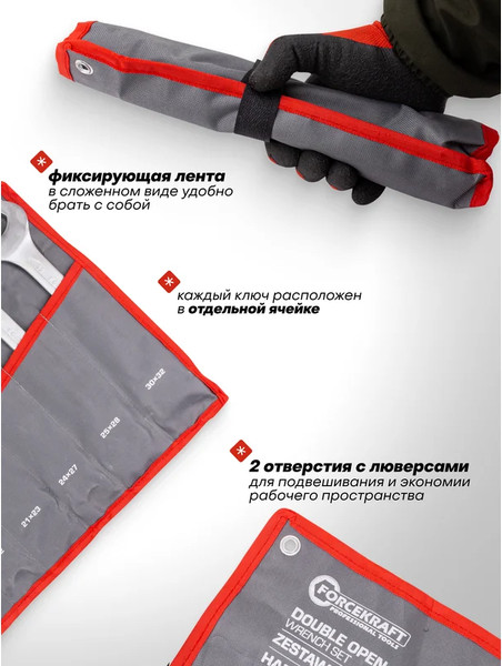 Набор ключей ForceKraft FK-5122P