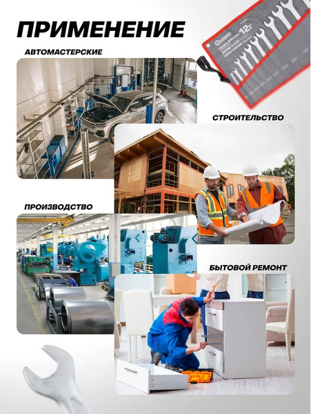 Набор ключей ForceKraft FK-5122P