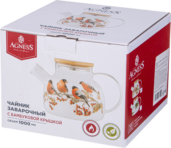 Заварочный чайник Lefard Снегири 887-459