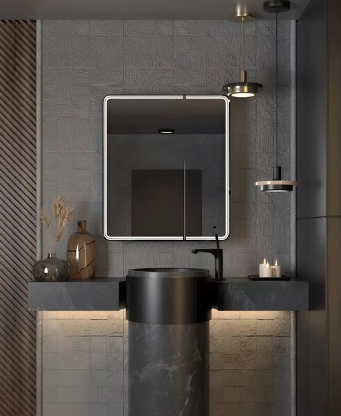 Зеркало Axus Glory 80x80 Стандарт - фото