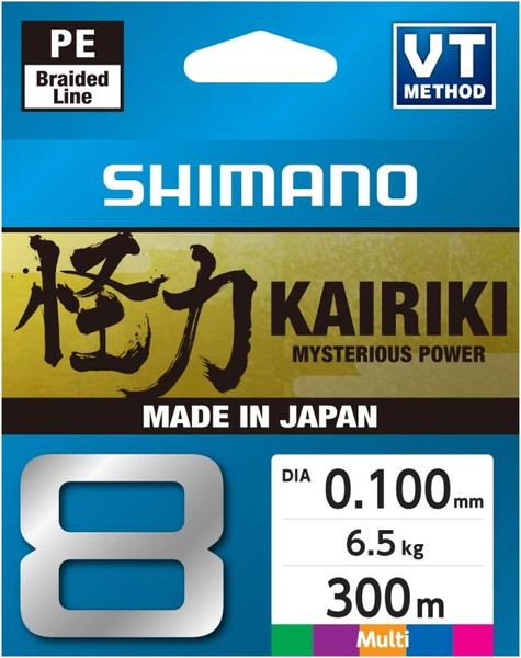 Леска плетеная Shimano Kairiki 8 0.10mm 6.5kg Multi Color / 59WPLA68R21 - фото