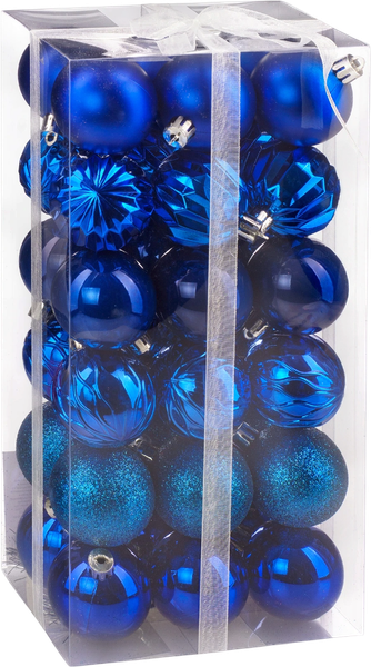 Набор шаров новогодних Ausini B8145BL - фото